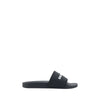 Balenciaga Black Rubber Flat Sandals