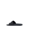 Balenciaga Black Rubber Flat Sandals