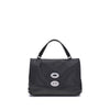 Zanellato Black Calf Leather Bos Taurus Handbag