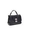 Zanellato Black Calf Leather Bos Taurus Handbag