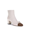 Valentino Garavani Cream Goatskin Ankle Boots