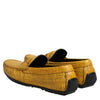 Dolce & Gabbana Yellow Exotic Leather Loafers Slip On Shoes
