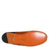 Dolce & Gabbana Orange Sequin Embellished Men Loafers Shoes
