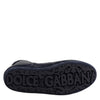 Dolce & Gabbana Dark Blue Leather KING High Top Sneakers Shoes