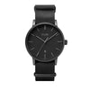 Cluse Black Leather Dress Watch