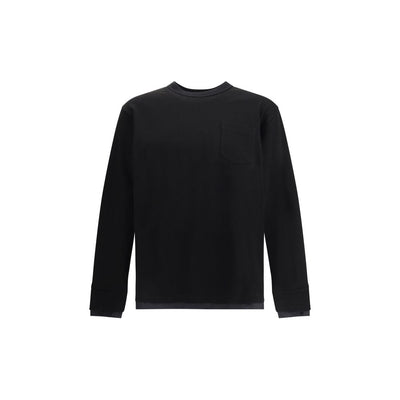 Sacai Black Cotton T-Shirt