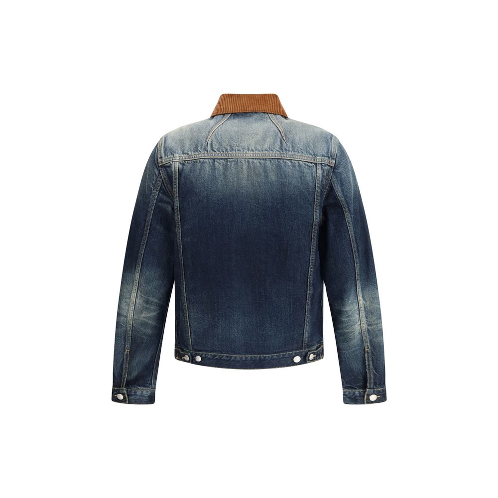 Alexander McQueen Jeansjacke aus blauem Baumwoll-Denim