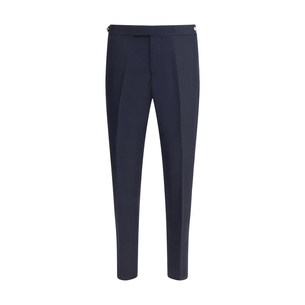 Thom Browne blaue Woll-Freizeithose