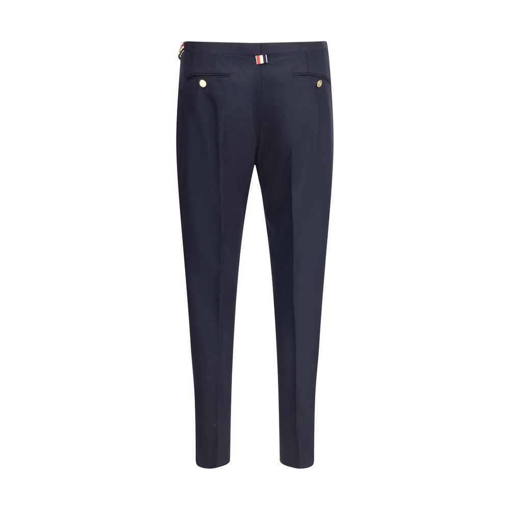 Thom Browne blaue Woll-Freizeithose
