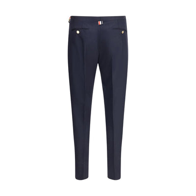 Thom Browne Blue Wool Casual Pants