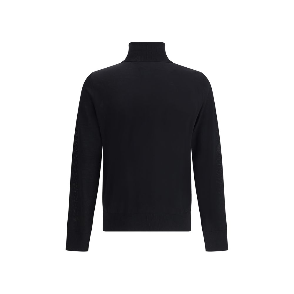 Dsquared² Schwarzer Fleece-Rollkragenpullover