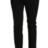 Dolce & Gabbana Black Dress Cropped Straight Straight Pants