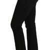 Dolce & Gabbana Black Dress Cropped Straight Straight Pants
