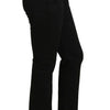 Dolce & Gabbana Black Dress Cropped Straight Straight Pants