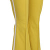 Dolce & Gabbana Yellow Flared Bootcut Capri Cotton Pants