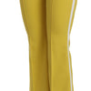 Dolce & Gabbana Yellow Flared Bootcut Capri Cotton Pants