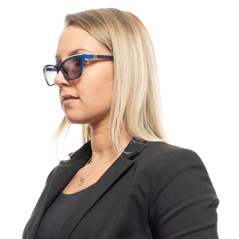 Carolina Herrera – Blaue Sonnenbrille aus Kunststoff