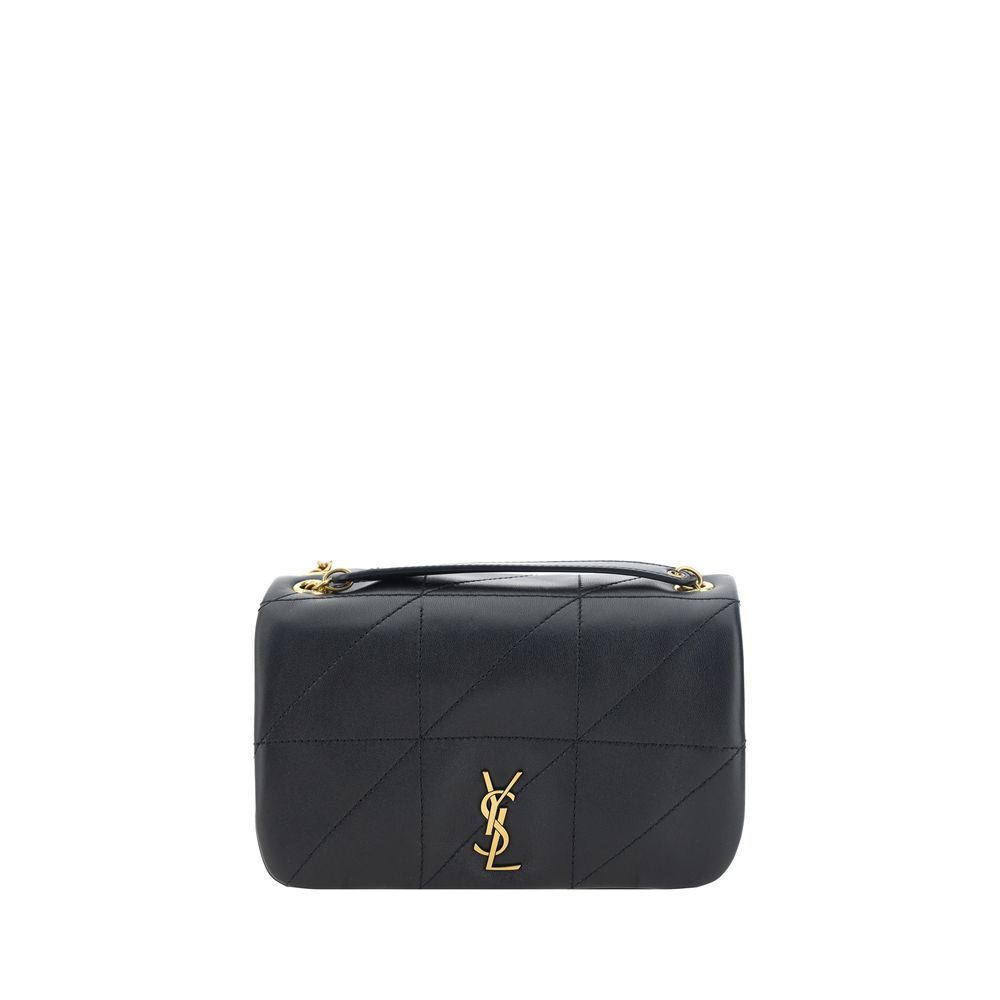 Saint Laurent Schultertasche aus schwarzem Lammleder Ovis Aries