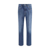 Givenchy Blue Cotton Straight-Leg Jeans