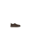 Santoni Bos Taurus Low Top Sneakers aus braunem Kalbsleder