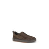 Santoni Bos Taurus Low Top Sneakers aus braunem Kalbsleder
