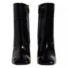 Dolce & Gabbana Black Jackie Leather Mid Calf Boots Shoes