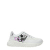 Love Moschino White Fabric Chunky Sneakers
