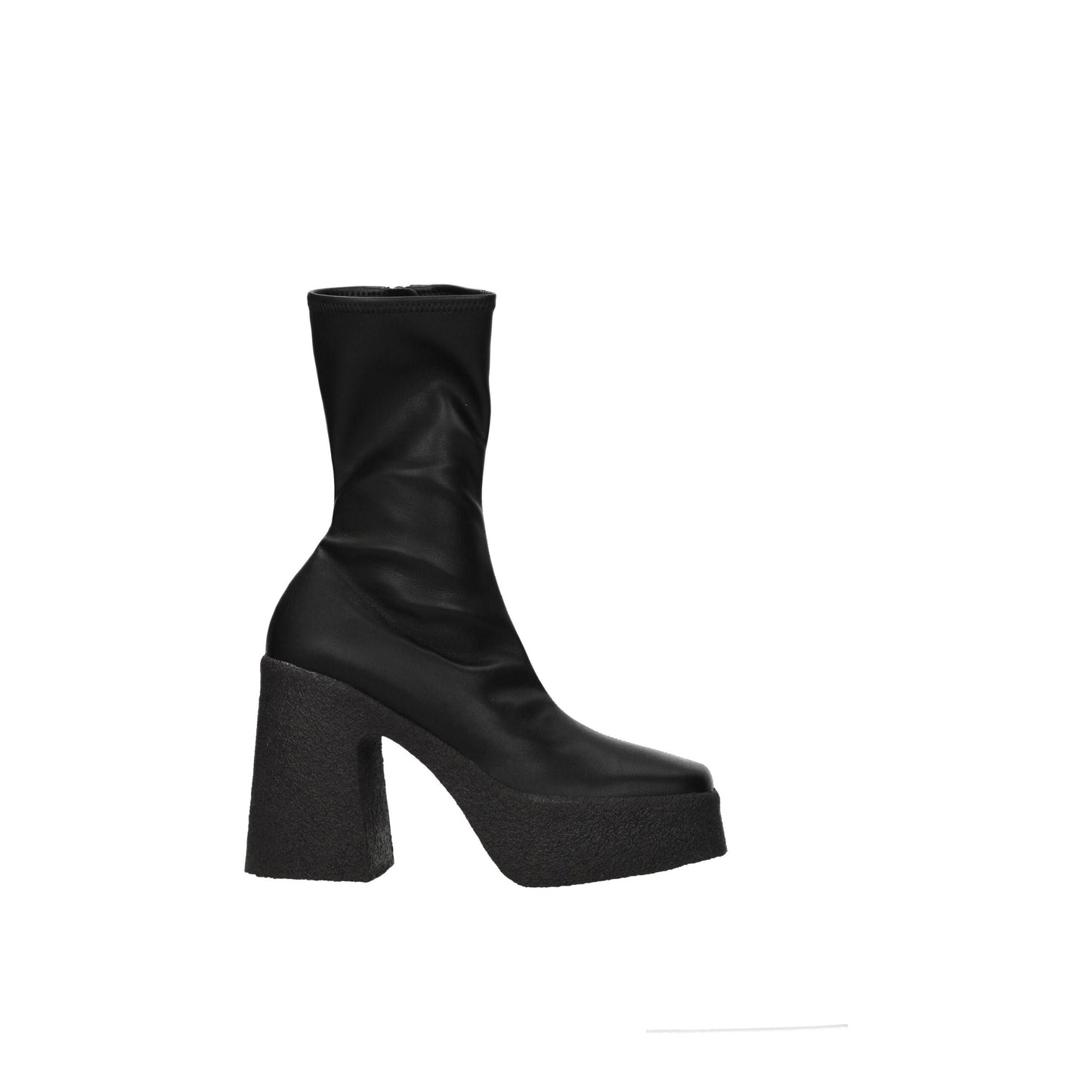 Stella McCartney Schwarze Leder-Ankle-Boots