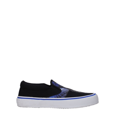 Marcelo Burlon Slipper aus schwarzem Stoff