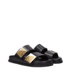 Valentino Garavani Black Leather Slippers