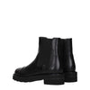 Stuart Weitzman Black Leather Ankle Boots