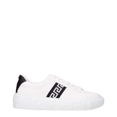 Versace White Leather Sneakers