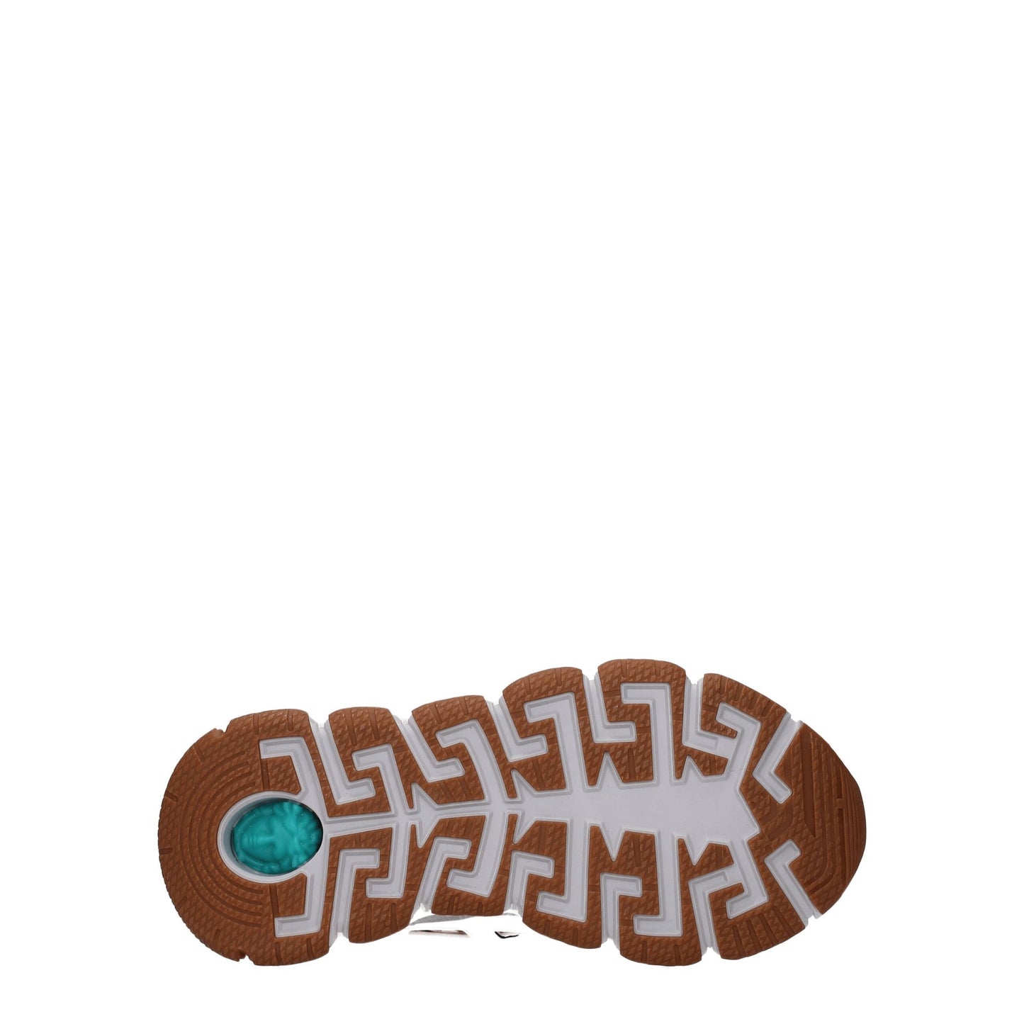 Versace White Leather Athletic Sneakers