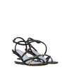 Fendi Multicolor Leather Flat Sandals