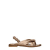 Stuart Weitzman Gold Leather Sandals