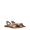 Stuart Weitzman Gold Leather Sandals