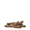 Stuart Weitzman Gold Leather Sandals