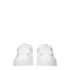 Dolce & Gabbana White Leather Low Top Sneakers