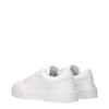 Dolce & Gabbana White Leather Low Top Sneakers