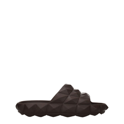 Valentino Garavani Brown Cotton Slippers
