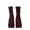 Stuart Weitzman Purple Leather Ankle Boots