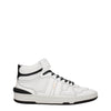 Lanvin White Leather High Top Sneakers