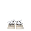 Mou Gray Leather Low Top Sneakers