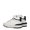 Lanvin White Leather High Top Sneakers