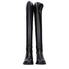 Stuart Weitzman Black Leather Over The Knee
