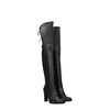 Stuart Weitzman Black Leather Over The Knee