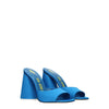 The Attico Light Blue Satin Platform Sandals