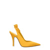 The Attico Orange Satin Pumps