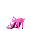 The Attico Pink Leather Stiletto Heel Sandals