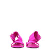 The Attico Pink Satin Flat Sandals